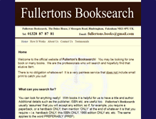 Tablet Screenshot of fullertonsbooksearch.co.uk